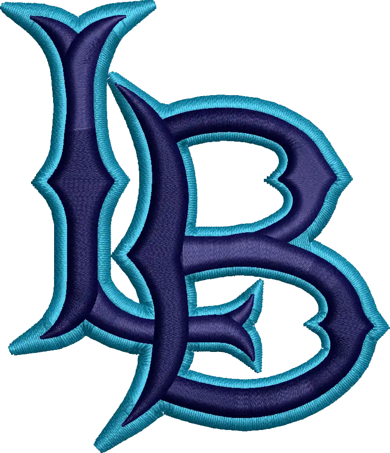 Luxury Gothic Monogram Logo – 3D Embroidery Style
