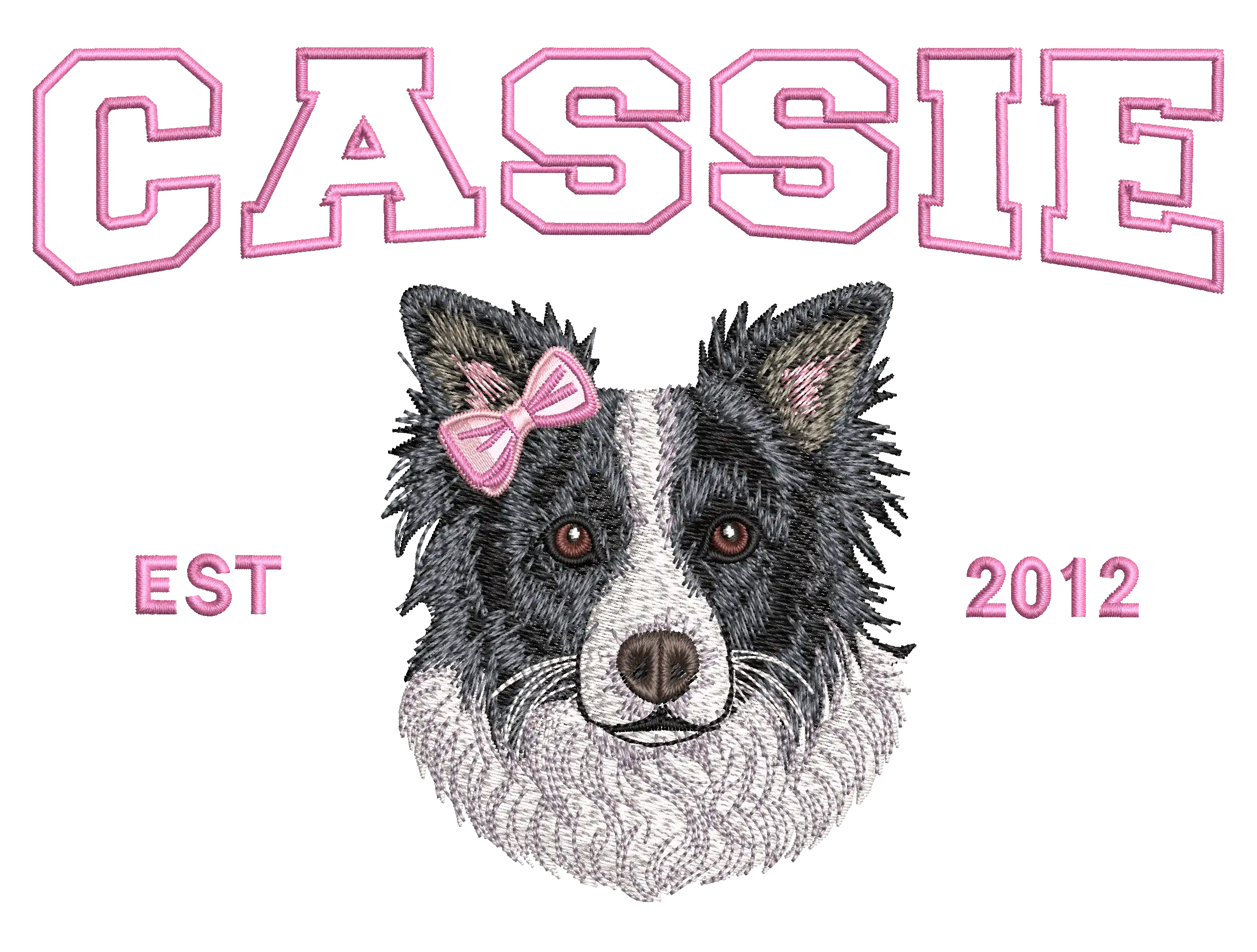 Customized Pet Embroidery Digitizing